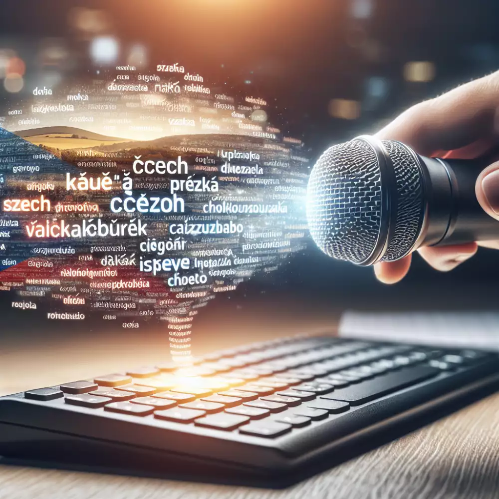 diktování textu v češtině
